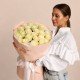 «25 белых роз 55 см»