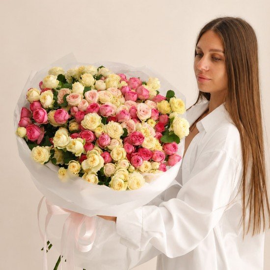 «29 кустовых роз»