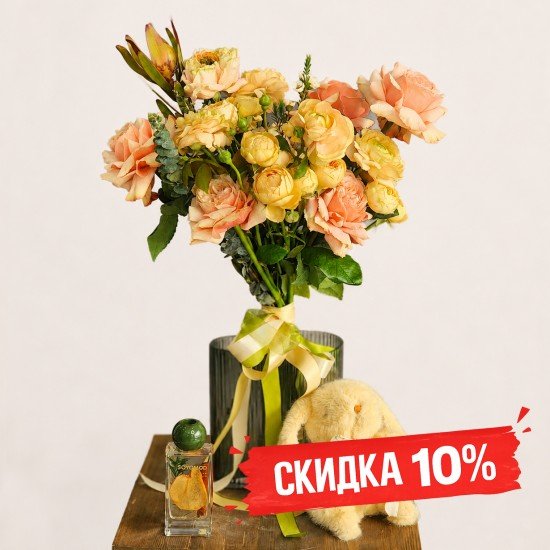 «Цветочная подписка — скидка 10%»